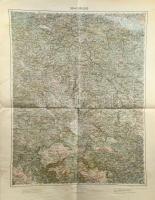 ca 1910 21 db katonai térkép Sarajevo, délszláv területek, Ljubjana, stb, néhány duplummal, 1: 200 0...