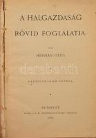 Herman Ottó: A halgazdaság rövid foglalatja. 43 képpel. Bp., 1888., K. M. Természettudományi Társula...