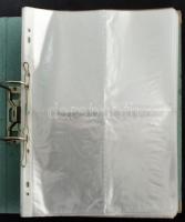 400 férőhelyes képeslap berakó mappa, lefűzhető lapokkal