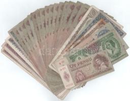 Vegyes, 26db-os magyar Pengő bankjegytétel, közte 1945. 50P "D 004 031792" T:F,VG