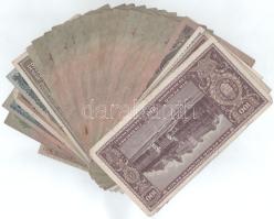 Vegyes, 26db-os magyar Pengő bankjegytétel, közte 1945. 50P "D 004 031792" T:F,VG
