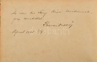 Gervai Dezső: A maharadzsák hazájában. A szerző, Gervai Dezső (1874-?) által DEDIKÁLT példány. Bp., ...