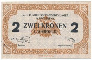 Ausztria / Marchtrenk Hadifogolytábor ~1916. 2K "21813" T:AU Austria / Marchtrenk / POW camp ~1916. 2 Corona "21813" C:AU