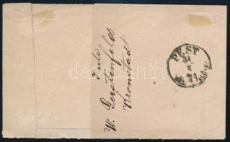 1871.07.28. Kőnyomat 5kr levélen / 5kr on cover "BRASSÓ" - Pest