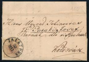 1852 6kr levélen / on cover "ZALATHNA" (Gudlin 150 p)