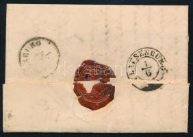 1852 6kr levélen / on cover "ZALATHNA" (Gudlin 150 p)