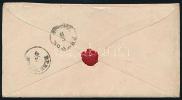 1871 Kőnyomat 5kr levélen tartalommal / on cover with full content "BÖSZÖRMÉNY"