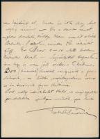 1908 Gróf Teleki Sándorné - Kende Júila "Szikra" író, feminista (1864-1937) autográf level...