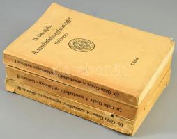 Géfin Gyula: A szombathelyi egyházmegye története I-III. kötet. Szerk.: Dr. - -. A szerkesztő, Géfin Gyula (1889-1973) teológiai tanár, egyháztörténész által Tauber Sándor (1868-1935) teológiai doktor, a szombathelyi papnevelő-intézet aligazgatója és teológiai tanár részére DEDIKÁLT példány. "Dr. Tauber Sándor püspöki helynök, prelátus kanonok úrnak mély tisztelettel a szerző." (Az I. kötet címlapján.)  Szombathely, 1929-1935, Szerkesztői kiadás,(Martineum-ny.), 445+1 p.+8 t.; 526p. + 8 (közte 1 kihajtható táblával is) t.; 491 p.+2 t. Fekete-fehér képanyaggal illusztrált. Kiadói papírkötések, kopott, foltos borítókkal, a III. kötet sérült gerinccel és kötéssel, az elülső borítón hiánnyal és a kötet bevezetőjében egy oldalon aláhúzásokkal, az I. kötet elülső borítóján gyűrődésekkel, néhány foltos lappal.