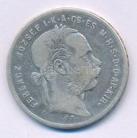 1879KB 1Ft Ag "Ferenc József / Középcímer" T:F
Adamo M15