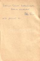 Kollin Ferenc:  Prager-könyvek az antifasizmus és a népfront-politikai szolgálatában. (Dedikált.) (Budapest, 1969). (Akadémiai Nyomda). 239-252 p. Egyetlen önálló kiadás. Dedikált: "Szamos Gyuri kollegámnak őszinte tisztelettel: Kollin Ferenc. 1970. január 21". Kollin Ferenc sajtótörténész, antikvárius rövid cikke a mindössze öt évig, 1934 és 1938 között működő, szociáldemokrata irányzatú pozsonyi magyar kiadó, az Eugen Prager Könyvkiadó kiadáspolitikáját ismerteti. A tulajdonos, Prager Jenő a Tanácsköztársaságban vállalt szerepe után Bécsbe emigrált, majd Prágába tette át működése színhelyét: innen igazgatta pozsonyi könyvkiadója munkáját. A rövid, néhány szövegközti felvétellel illusztrált munka korjellemző fordulatokkal magasztalja a könyvkiadó baloldali szemléletű politikai és irodalmi könyvkiadói tevékenységét (antifasiszta könyvek, fasizálódó-félfasiszta Magyarország). Ugyanakkor értékes könyvészeti adatokat oszt meg a kiadó irodalmi sorozatairól, politikai pamfleteiről és általánosságban a határon túli magyar könyvpiac kiadáspolitikájáról. Kollin Ferenc munkája később, jelentős kibővítést követően könyv formájában is megjelent, "A Prager Könyvkiadó története" címmel (Budapest, 1977). (Különlenyomat a Magyar Könyvszemle 1969/3. számából.) Poss.: Szamos György történész, antikvárius. Fűzve, feliratozott kiadói borítóban.