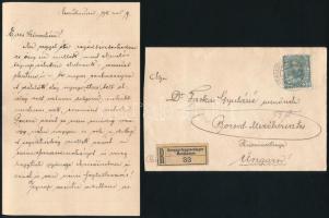 1915 Magyar katona levele a Mauthauseni hadifogolytáborból magyar szerelmének Borsod-Mezőkeresztesre    1915 Letter from a Hungarian soldier from the Mauthausen POW camp to his Hungarian love in Borsod-Mezőkeresztes