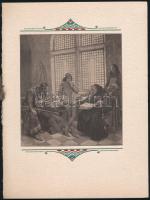 1930 Szent István akadémia Szent Imre herceg tiszteletére tartott ünnepi ülés díszmeghívója 6p. Szép állapotban