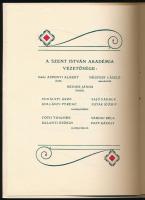 1930 Szent István akadémia Szent Imre herceg tiszteletére tartott ünnepi ülés díszmeghívója 6p. Szép...