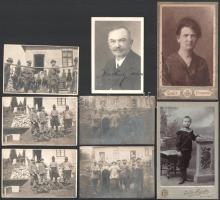 ca 1900-1930 Vadász témájú fotók, Martiny János erdélyi erdőmérnök anyaga, családi fotókkal. 15 db
...
