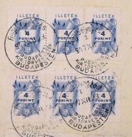 1947 Sokbélyeges színes illeték lerovású okmány