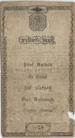 1806. 5G Wiener Stadt Banco Zettel T:III- bal szélen hiány