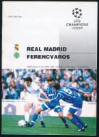 1995 Real Madrid - Ferencváros műsorfüzet, 34p