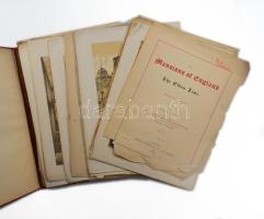 Nash, Joseph: The Mansions of England in The Olden Time. Re-edited by J. Corbert Anderson. With the original one hundred and four illustrations, carefully reduced and executed in lithography, by Samuel Stanesby. Vol. II. London, 1870, Henry Sotheran &amp; Co. Egészoldalas litográfiákkal illusztrálva. Angol nyelven. Kiadói dekoratív, aranyozott, festett egészvászon-kötés, sérült, széteső állapotban, a lapok kijárnak (néhány hiány előfordulhat). Az elülső szennylapon a gróf Edelsheim-Gyulai család egy (azonosítandó) tagjának autográf névbejegyzésével.