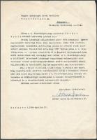 1960 Bp., Lóránt Gyula (1923-1981) labdarúgó, az Aranycsapat középhátvédjének levele kiutazási engedéllyel kapcsolatban, aláírásával