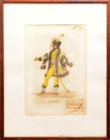 Olvashatatlan jelzéssel, feltehetően XVIII. sz. v. XIX. sz. eleji festő: Gazdag nemes portréja (magy...