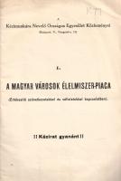 A magyar városok élelmiszer-piaca. (Értékesítő szövetkezetekkel és vállalatokkal kapcsolatban.)
(Bu...