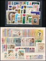 10 klf sor főként az 1950-es évekből + 36 db önálló bélyeg, közepes berakólapon és stecklapon