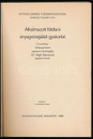 Alkalmazott földtani anyagvizsgálati gyakorlat. Összeáll.: Orsovai Imre, Végh Sándorné. Eötvös Lorán...