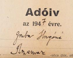 ca 1900-1940 Vegyes nyomtatvány és okmány tétel, fedeztetési jegy, esperesi jelentés, számlák, stb