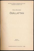 Géczy Barnabás: Ősállattan. Eötvös Loránd Tudományegyetem Természettudományi Kar. (Kézirat). Bp., 19...