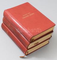 Harsányi Zsolt sorozat 3 kötete: Szegény János aláírt, Ecce Homo aláírt, hiányos címlappal. , És mégis mozog a föld (címlap nélkül). Bp., 1937, Singer és Wolfner. Kiadói aranyozott egészbőr-kötésekben