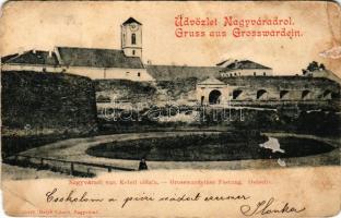 1900 Nagyvárad, Oradea; Vár keleti oldala. Helyfi László kiadása / Festung / castle (EM)