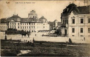 1919 Eger, Deák Ferenc és Káptalan utca + "EGER P.U." (fl)