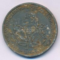 1941. "Magyar Délvidék visszafoglalása - Hunyadi János emlékére" kétoldalas Zn érdemérem m...