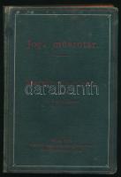 Dr. Révész Vilmos (szerk.): Jogi műszótár I. Magyar-német rész. Wien, 1910, Manz-féle Könyvkiadóvállalat. Egészvászon kötés, színezett lapszélek, kopottas állapotban.
