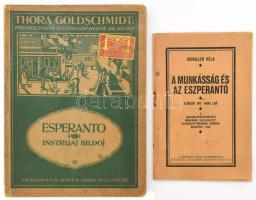 Schuller Béla: A munkásság és az eszperantó 1923 + Thora Goldschmidt: Esperanto por Instruaj Bildoj 1921.