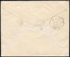 Kína 1921 A Sóhivatal fejléces levele UPU ezüstjubileum sorral bérmentesítve, Shanghajból Párizsba k...