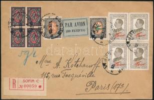 1928 Korai ajánlott légiposta levél Szófiából Párizsba küldve