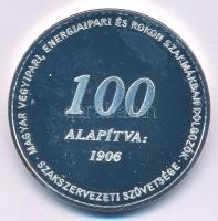 2006. Vegyipari Dolgozók Szakszervezete "VDSZ / Magyar Vegyipari , Energiaipari és Rokon Szakmákban Dolgozók Szakszervezeti Szövetsége - Alapítva 1906" kétoldalas fém emlékérem kapszulában (42,5mm) T:PP