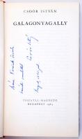 Csoór István: Galagonyagally. Bp., 1963, Tiszatáj-Magvető, félvászon kötés, a szerző által dedikált.