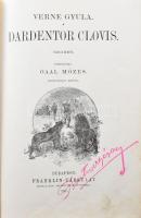 Verne Gyula: Dardentor Clovis. Bp., 1897, Franklin. Kiadói festett egészvászon kötés, tulajdonosi né...