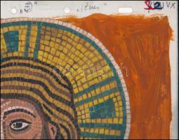 Jankovics Marcell (1941-2021): Jézus, Az Ember tragédiája c. rajzfilmből származó eredeti kézzel raj...