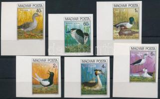 1980 Madarak (IX.) - Védett vízimadarak ívszéli vágott sor/ Mi 3451-3456 imperforated margin set