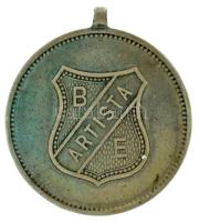 1900 k. "Artista BE / Az érdem jeléül" jelzetlen Ag díjérem "S.G.A. (Scheid Ezüstáru- és Éremgyár)" (7,96g/30mm) T:XF patina