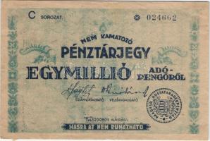1946. 1000.000AP pénztárjegy T:II/III