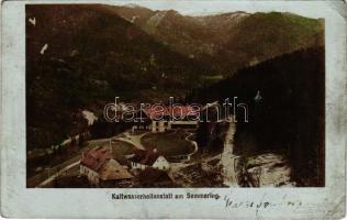 1899 Semmering, Kaltwasserheilanstalt. Fritz Gratl Foto / spa, bath (EM)