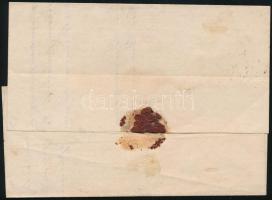 Török posta 1874 Előfutár levél tartalommal, 2 x 20para bélyeggel, írásos, török nyelvű "TRAVNI...