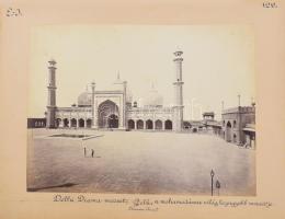 Samuel Bourne (1834-1912): India, Delhi Drama-mecset /Mofi mecset Shepherd &amp; Robertson Co. K...