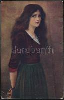 1920 Erdélyi román megszállás ajánlott képeslap román bélyeggel, túlélő "ZÁM" bélyegzéssel...