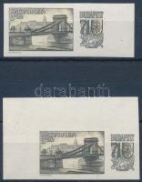 1969 Budapest '71 (I.) ívszéli és ívsarki vágott bélyeg / Mi 2504 imperforated margin and corner stamps